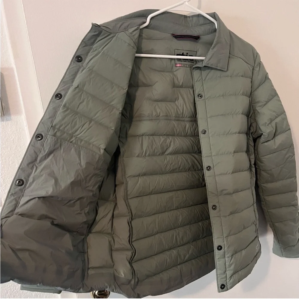 Stio Skillet Snap Insulated Stretch Down Jacket in Sage Green - Picture 3 of 12